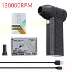Powerful Mini Turbo Jet Fan Electric Air Duster - Adjustable 3 Speed Cleaning Blower for Cars and Electronics