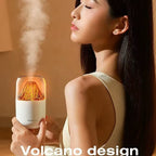 Volcano-Inspired Portable Aromatherapy Humidifier with LED Night Light for Home, Office, and Car