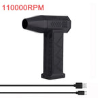 Powerful Mini Turbo Jet Fan Electric Air Duster - Adjustable 3 Speed Cleaning Blower for Cars and Electronics